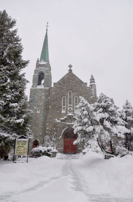 Church in the snow